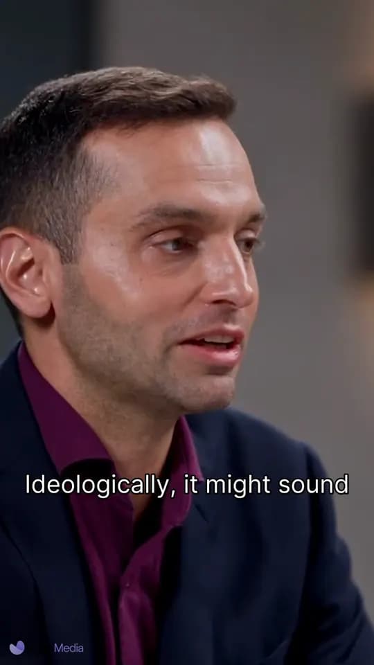 Completed vertical podcast video with burned captions and subtitle sidecars