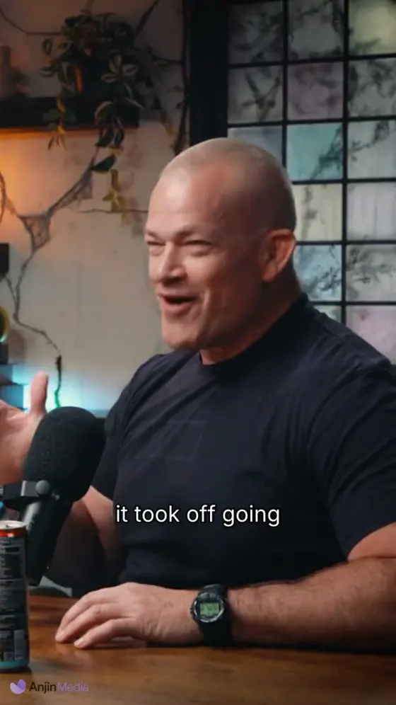 Vertical podcast edit of Jocko Willink telling a military working dog story